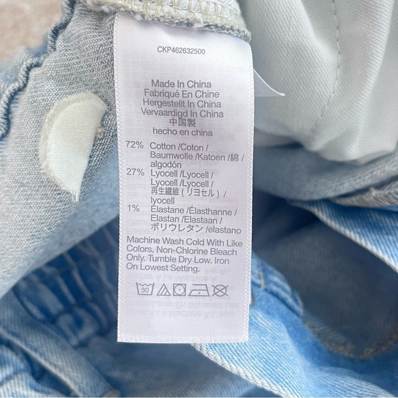 Madewell High Rise Tapered Blue Jeans Size Large Balloon Light Elastic Waist - Picture 10 of 11